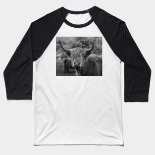 Highland Cow Baseball T-Shirt